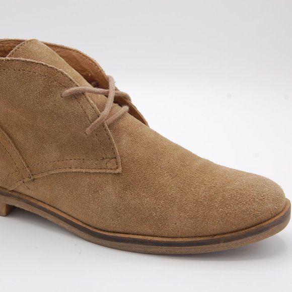 Lucky Brand Leather Suede Lace Up Chukka Boots Desert Tan Womens Us Size 8.5 M - Picture 4 of 12